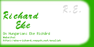 richard eke business card